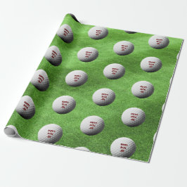 Golfbalkpapier en speciaal verwaterd verlooppapier cadeaupapier