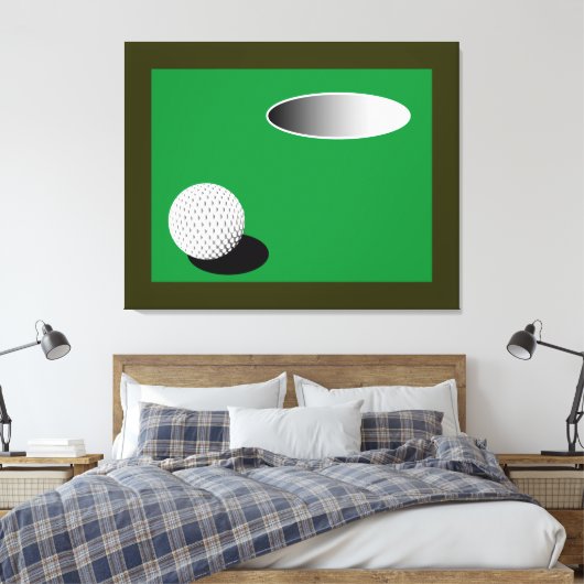 GOLFBALL N CUP CANVAS AFDRUK (Insitu (Slaapkamer))