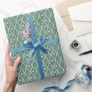 Golfballen & -clubs Argyle op jachtgroen Cadeaupapier