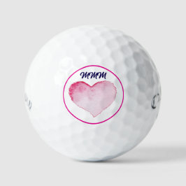 Golfballen CUSTOM INITIAAL WATERVERF ROZE HART