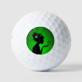 Golfballen De vrouw vlinders groen (Voorkant)
