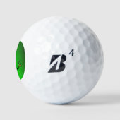 Golfballen De vrouw vlinders groen (Logo)