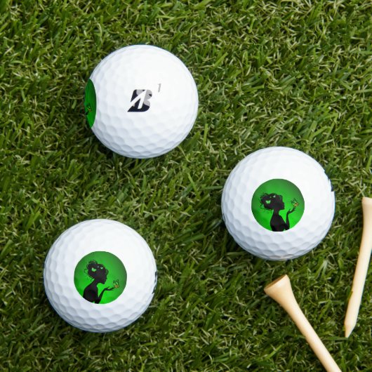 Golfballen De vrouw vlinders groen (Insitu Gras)