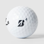 Golfballen De vrouw witte vlinders (Logo)
