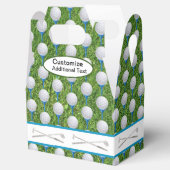 Golfballen en Golfclubs Favor Box Bedankdoosjes (Geopend)