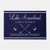 Golfballen en golfclubs Golferdecor Deurmat (Voorkant)