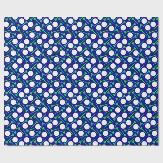 Golfballen en t - shirts cadeaupapier (Vlak)