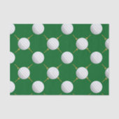 Golfballen en T - shirts op groen Tissuepapier (Voorkant)