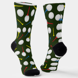 Golfballen en T - shirts Patroon Golfen Sokken