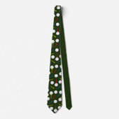 Golfballen en Tee-patroon Golfer Stropdas (Voorkant)