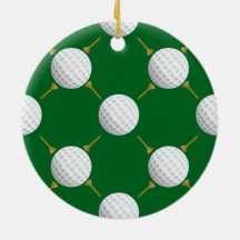 Golfballen en Tee's op Groen