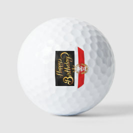 Golfballen gelukkige verjaardag speciaal