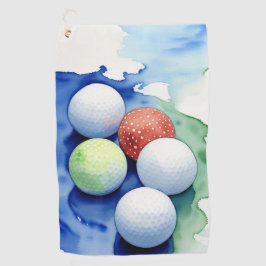 Golfballen Golfhanddoek
