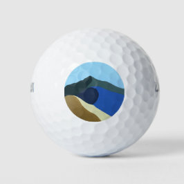 Golfballen Kleuren van Mt Tamalpais Schilderij Ont