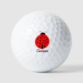 Golfballen Lieveheersbeestje Ontwerp (Voorkant)