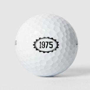 golfballen met aangepast geboortejaar