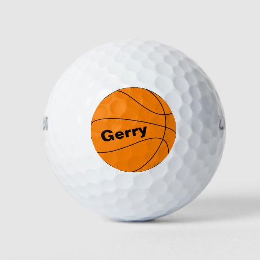 Golfballen met basketbal Afbeelding (Voorkant)