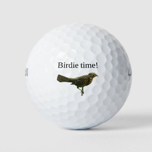 Golfballen met een birdie (Voorkant)