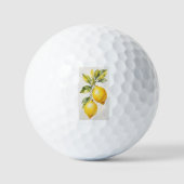 Golfballen met elegant citroen afbeelding (Voorkant)