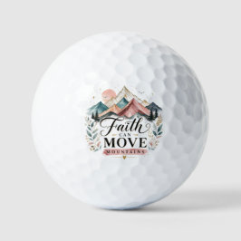Golfballen met het geloof kunnen bergen verzetten