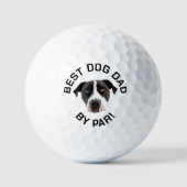 Golfballen met hond, beste hond vader, hond vader  (Voorkant)