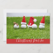 Golfballen met kerstmis kaart (Voorkant)