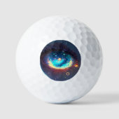 Golfballen met oogdesign (Voorkant)
