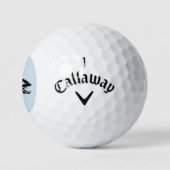 Golfballen met vis erop (Logo)
