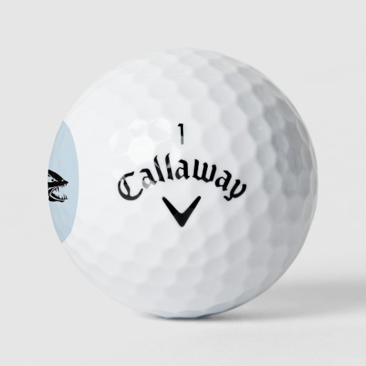 Golfballen met vis erop (Logo)