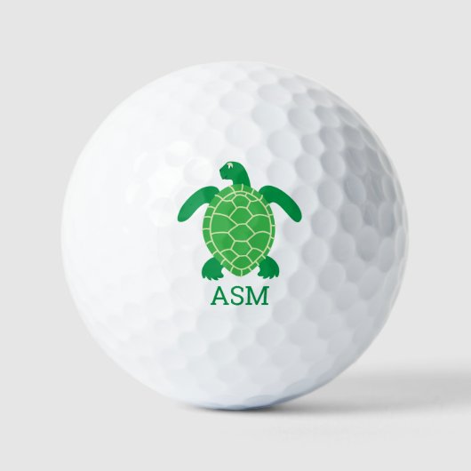 Golfballen met Zee Schildpad (Voorkant)