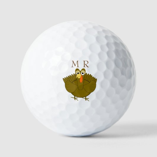 Golfballen Monogramed Turkije Design (Voorkant)
