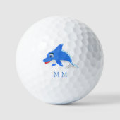 Golfballen Monogrammed Dolphin Design (Voorkant)
