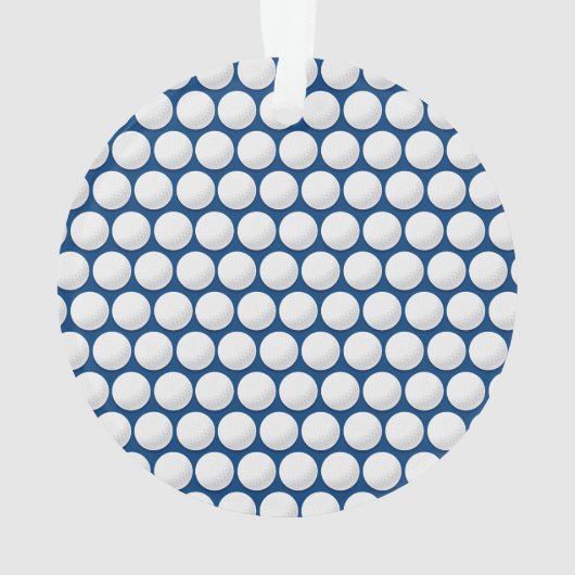 Golfballen NAAM Modern Golfen Kinder Kleurrijke Pl Ornament (achterkant)