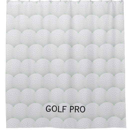 Golfballen ontwerp douchegordijn (Voorkant)