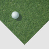 Golfballen op groene gras achtergrond tissuepapier (Detail)