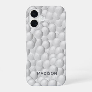 Golfballen op maat gemaakte naam telefoonhoesjes iPhone 16 hoesje