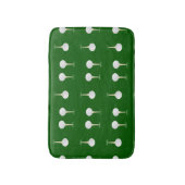 Golfballen patroon op groen badmat (Voorkant Verticaal)