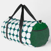 Golfballen Pattern INITIALEN Groen Blauw Preppy Fu Plunjezak (Rechterhoek)