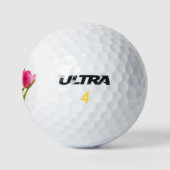 Golfballen Roze Groene Bloem Design Art (Logo)