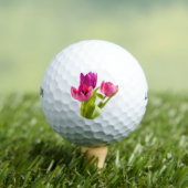 Golfballen Roze Groene Bloem Design Art (Insitu Shirt)