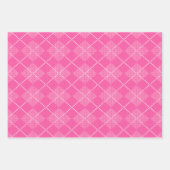 Golfballen Roze Preppy Dames Golfing Plaid Plezier Inpakpapier Vel (Voorkant 3)