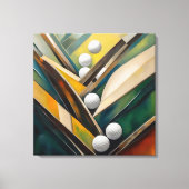 Golfballen schilderen - Canvas Art Print (Voorkant)