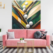 Golfballen schilderen - Canvas Art Print (Insitu (Woonkamer))