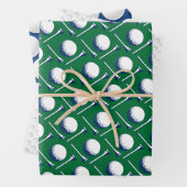 Golfballen T - shirts Dimples Modern Golfplezier Inpakpapier Vel (In situ)