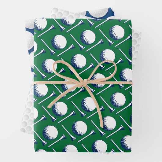 Golfballen T - shirts Dimples Modern Golfplezier Inpakpapier Vel (In situ)