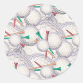 Golfballen & T - shirts Stickers (Voorkant)