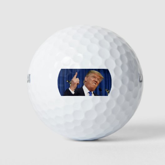 Golfballen van Trump (met de vinger wijzen) (Voorkant)