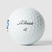 Golfballen voor 40e verjaardag 40 jaar Grappig Cad (Logo)