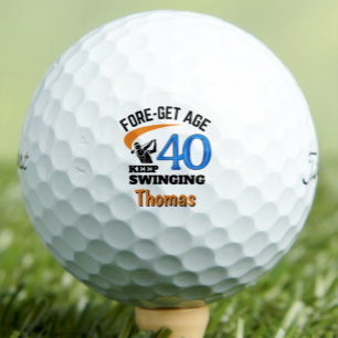 Golfballen voor 40e verjaardag 40 jaar Grappig Cad