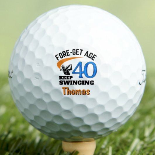 Golfballen voor 40e verjaardag 40 jaar Grappig Cad
